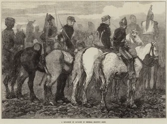 Een Eskadron Cavalerie van het Leger van Generaal Chanzy